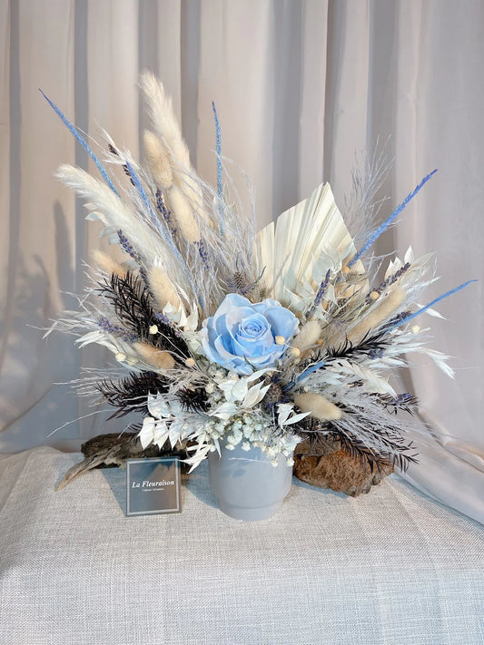 Serene Azure Rose - P1009