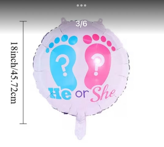 He or She balloon
