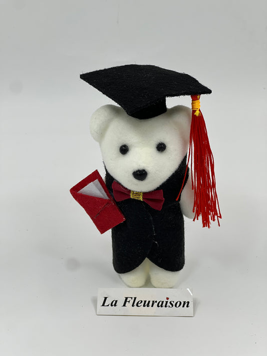 Flower bouquet small bear topper